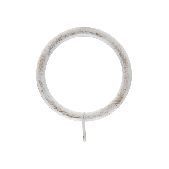 RING M/ØYE 25/33 HVIT/GULL 10 STK