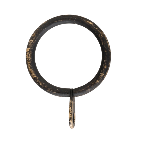 RING M/ØYE 25/33 SORT/GULL 10 STK