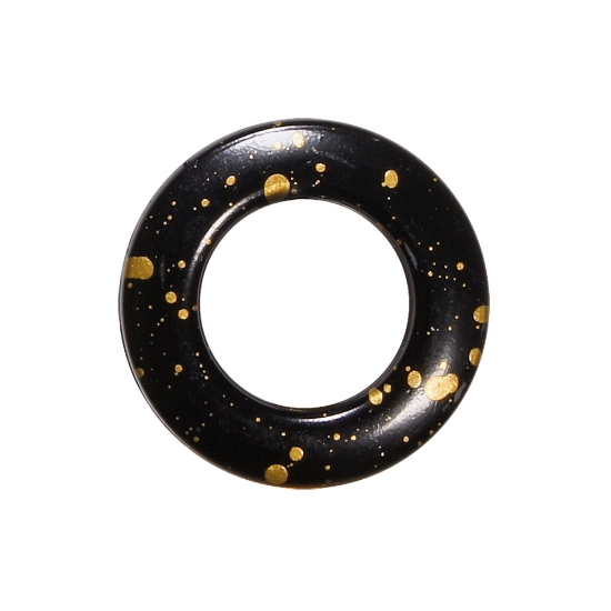 RING MALJE SORT/GULL 20/36MM 10 STK